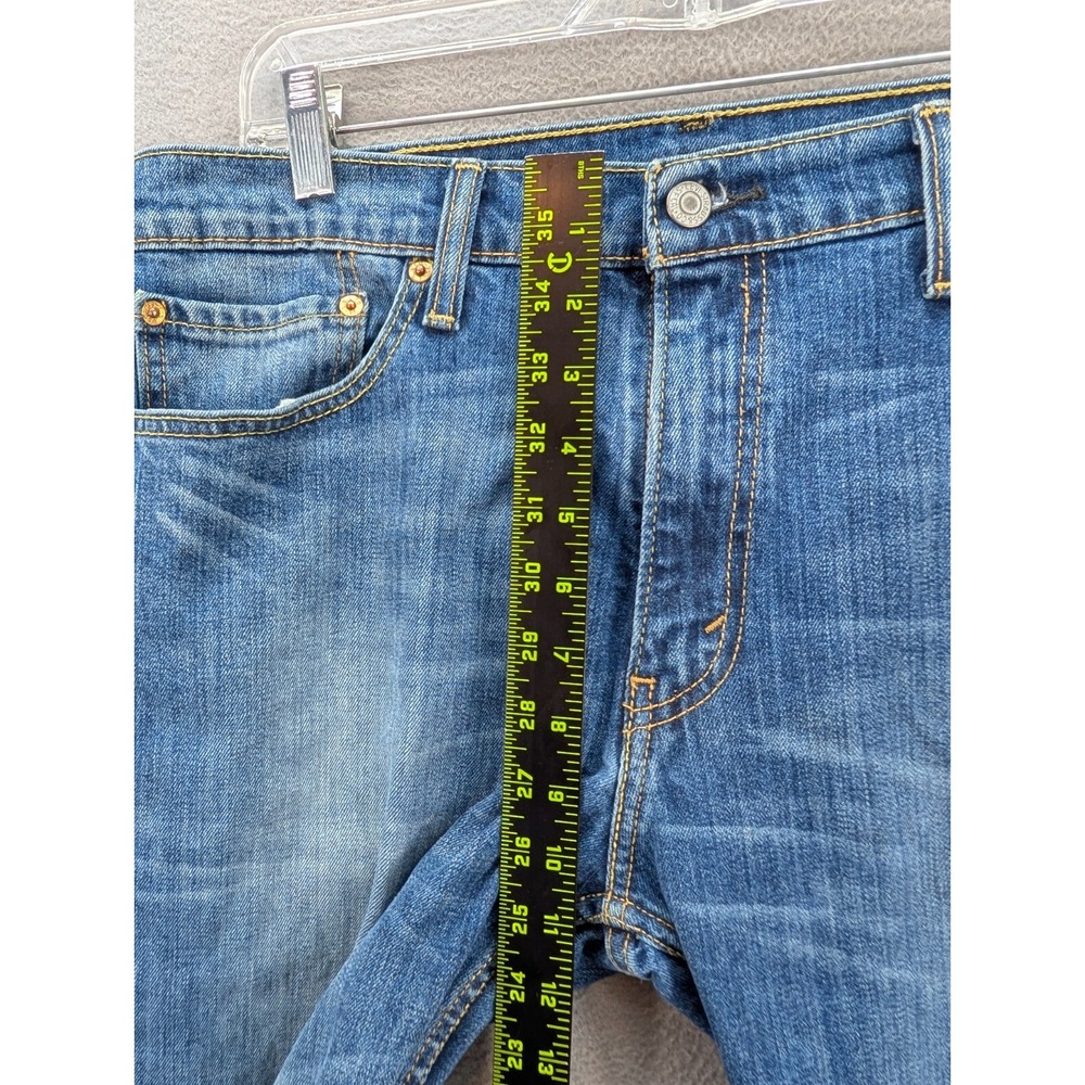 Levis 511 Men's Jeans 36x30 Blue Denim Straight Red Tab Faded Mid Rise Stretch - Picture 5 of 11